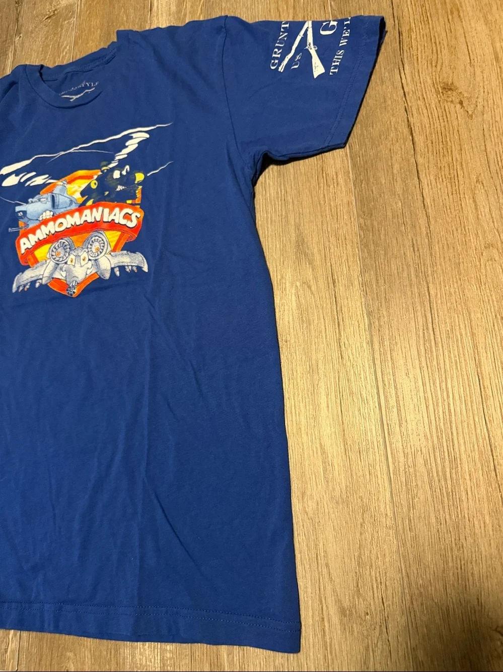 Grunt Style Blue Ammomaniacs Graphic Tee